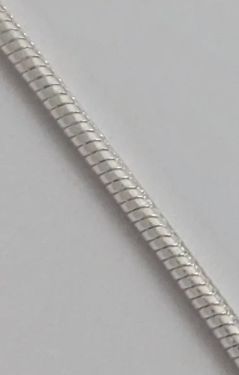 Cadena la cadena Monorriel de plata de ley 925